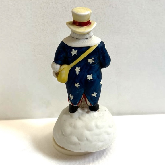 World Santa Patriotic Christmas Music Box 1912 Americana Here Comes Santa Claus - Picture 6 of 8